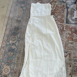 Zara White Midi Dress